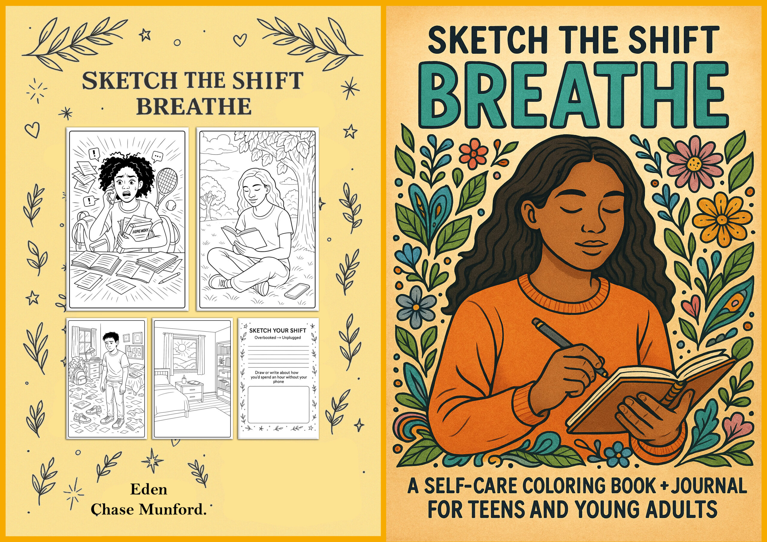 Sketch the Shift: Breathe is a calming coloring book - Image 4