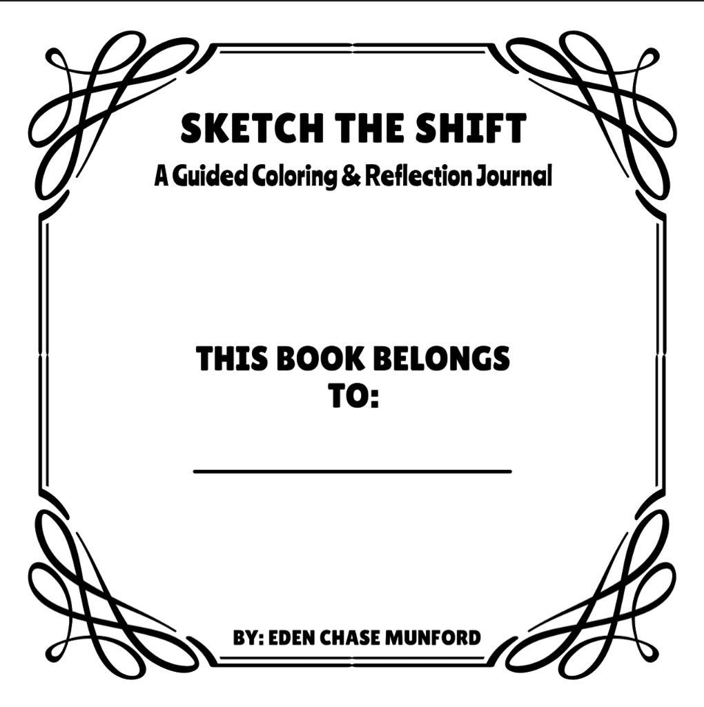 This Sketch the Shift coloring book and journal - Image 3